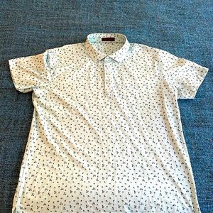 G/Fore Floral Golf Polo - light blue - XL